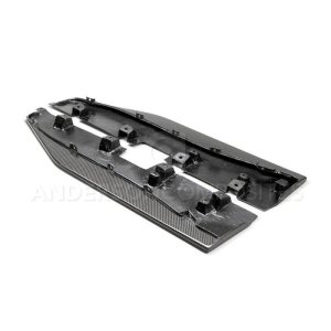 Ford Mustang Rocker Splitters - Anderson Composites - 3K, 2X2 Twill Weave - Carbon Fiber - `20-`21